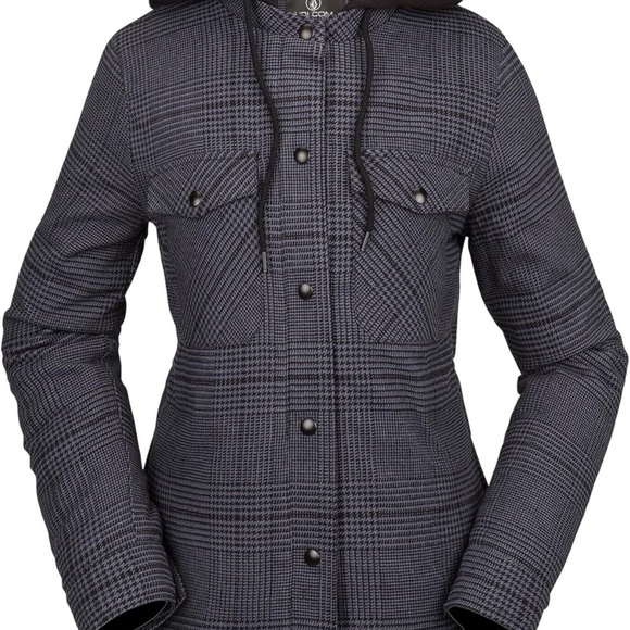 Volcom Jackets & Blazers - Volcom Navy Plaid winter snow Jacket